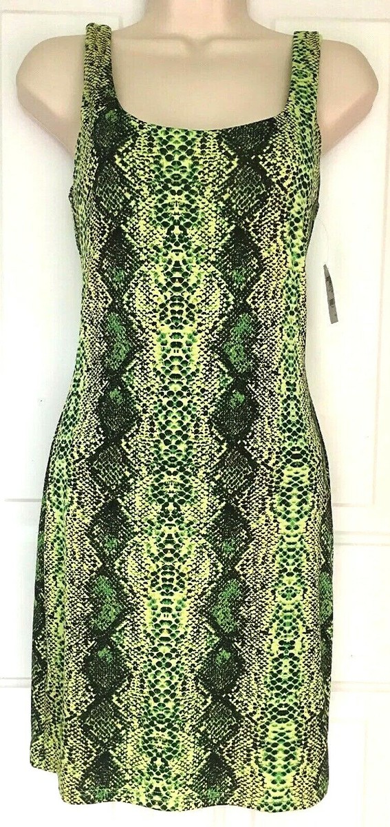 green python dress Charlotte Russe Lime Sleeveless Dress, Sz S snake formal dress