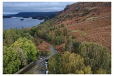 Unusual view of Ashness bridge, Derwent water.. Lake District - 30" x 20" CANVAS