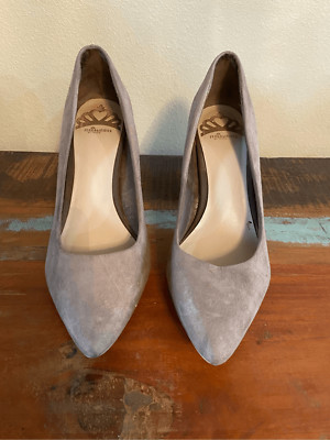 Fergalicious by Fergie suede block heels