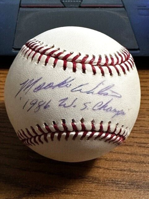 MOOKIE WILSON SIGNED AUTOGRAPHED SHEA STADIUM LOGO BASEBALL! Mets