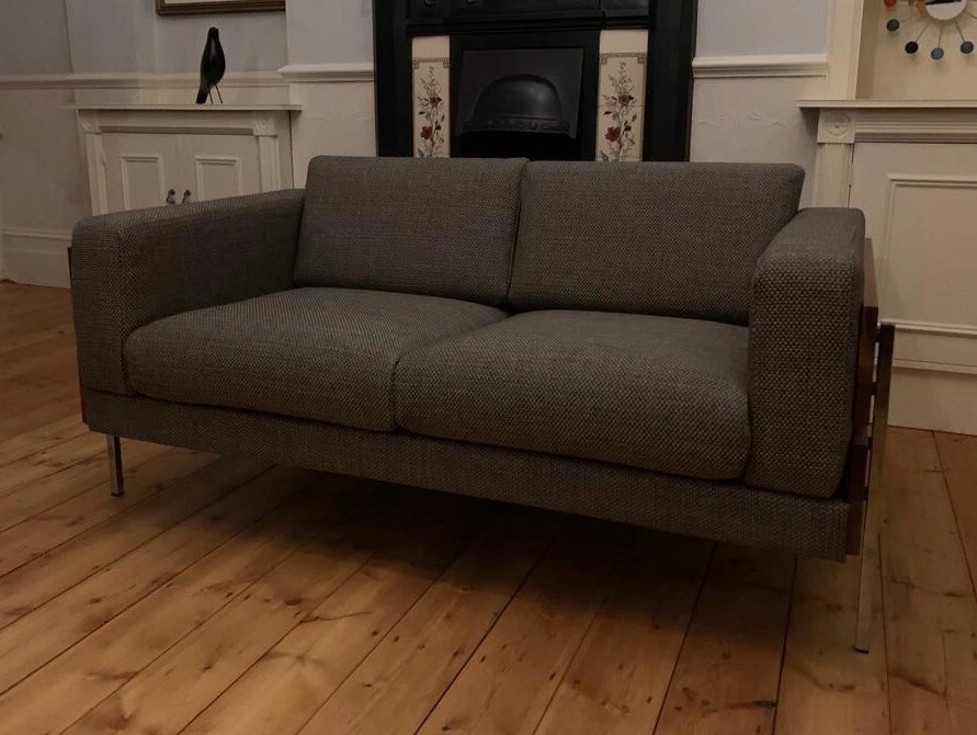 Habitat Robin Day Days Forum 2 Seat Sofa Reupholstered Vintage Mix Weave Fabric