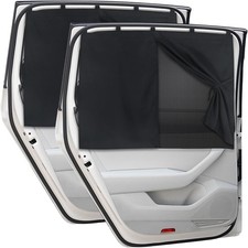 Car Window Shades, 2 PCS Magnetic Double Layer Auto Sun Shade for Side Windows P