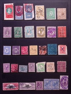 AUSTRALIAN STATES: Used Revenues Selection Ex Old Time Collection Album Page