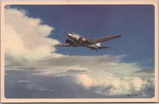 c1940s AMERICAN AIRLINES Aviation Advertising Postcard "Route of the Flagships"
