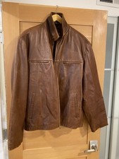 Vintage GUESS Calfskin Genuine Leather Jacket Men s Size Large 25 Years Old