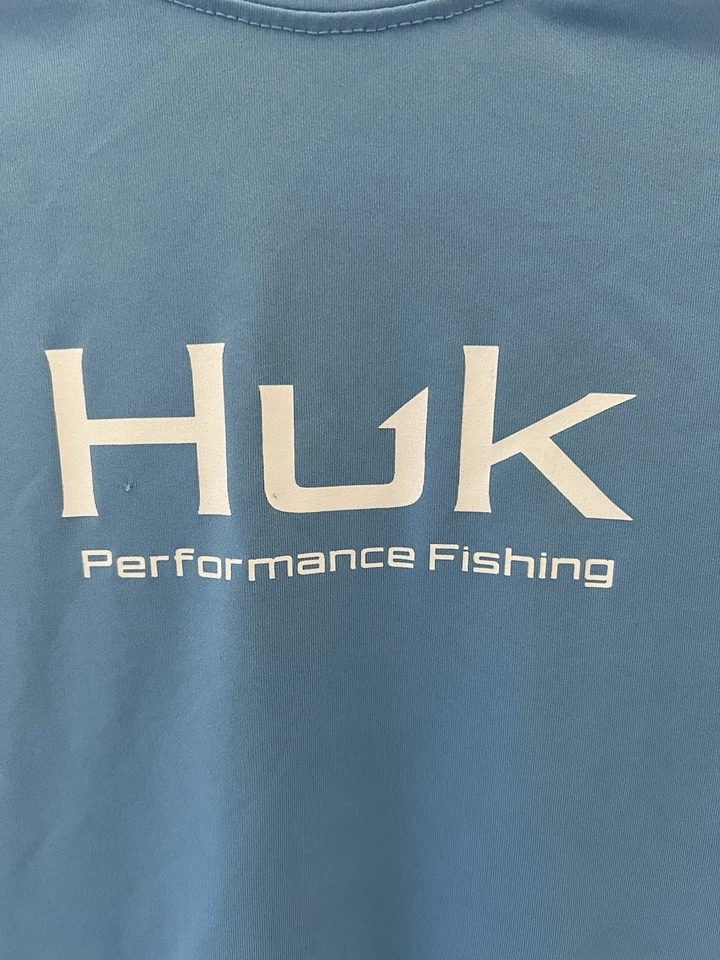 Camisa azul de pesca XL HUK Performance XL HUK para niños y niñas Foto 2 de 4