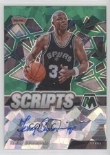 2020-21 Panini Mosaic Scripts Green Ice Prizm Terry Cummings #SC-TCU Auto 10nl