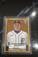 2021 Topps Chrome Platinum Anni Beau Burrows#42Orange&Yellow 70th Refractor/25RC