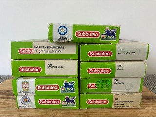 Small Job Lot of 9 x Subbuteo Lightweight (LW) Empty Team Boxes Various sorts