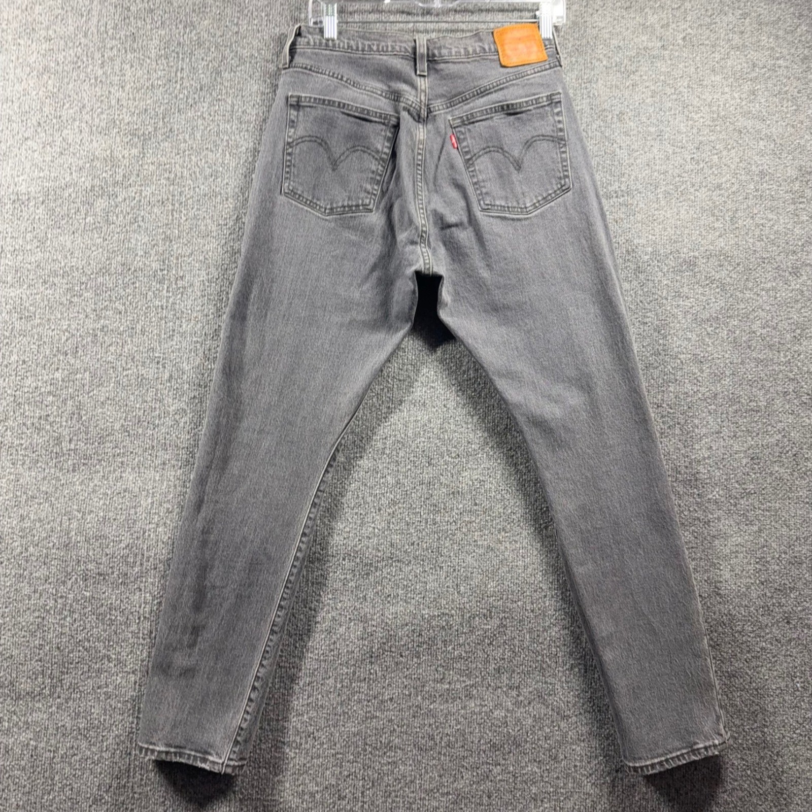 LEVIS 501 Jeans Mens W29 L30 Premium Original Fit Skinny Distressed Black Big E thumbnail 4