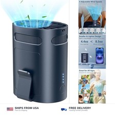 Ventilador de cintura clip en camisa ventilador-mini ventiladores portátiles ligeros que soplan frío Ai...