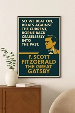 The Great Gatsby Vintage Poster c1920s - 24x32” 📚🖼️