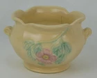 1940s Hull Pottery DOGWOOD MATTE JARDINIERE 514-4 Cream Yellow Bowl Ohio