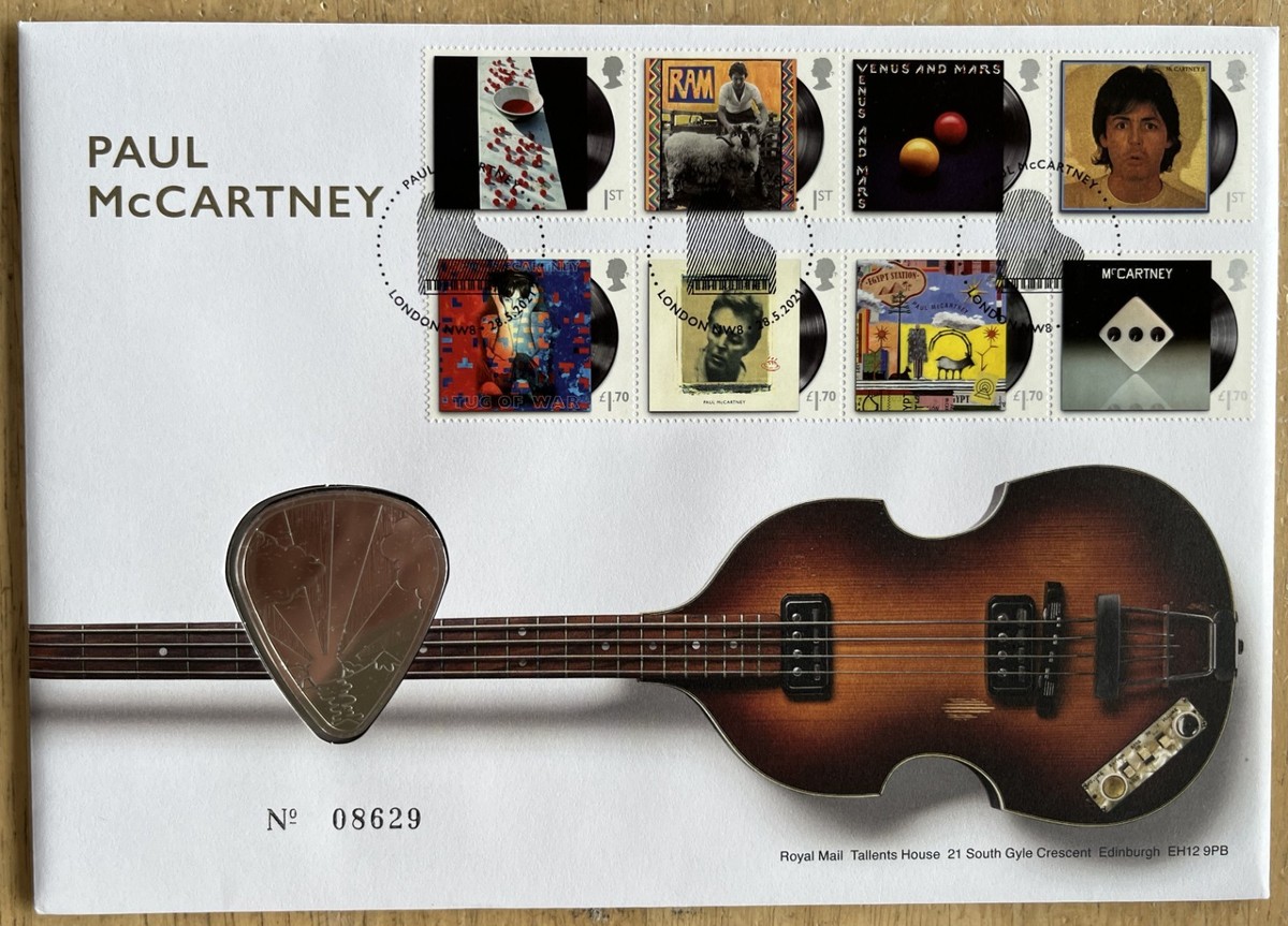 2021 GB Stamps and Medal First Day Cover FDC - Paul McCartney