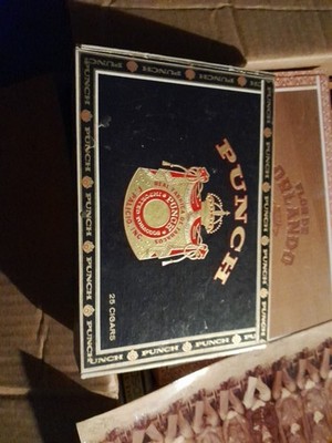 Vintage Cigar Box, Punch Imported Tobaccos Cigar Box