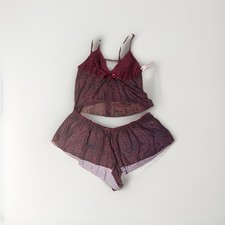 BCBG Generation Women's 3X Leopard Print Lingerie Set Camisole & Shorts NWT