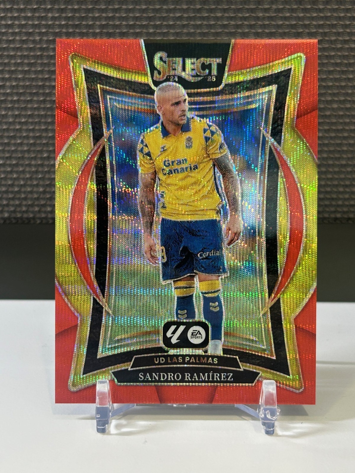 2024-25 La Liga Panini Select International Sandro Ramirez Red Wave Vet 23/59