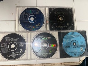 Sega Dreamcast Black Sports Console with Controller And Games Tested And Works
