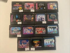 Lot Of 15 Sega Game Gear Games: Shinoni III Strider Returns Sonic Chaos Triple
