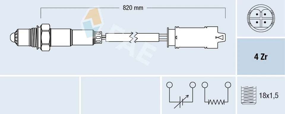 Sonde lambda 77327 FAE pour BMW - Photo 1/1