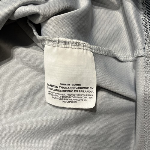 Nike Shirt Mens Large Grey Black Swoosh Drifit Golf Polo Performance Top Dry Dri - Picture 6 of 10