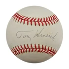 Tom Henrich New York Yankees Autographed OAL Baseball JSA COA