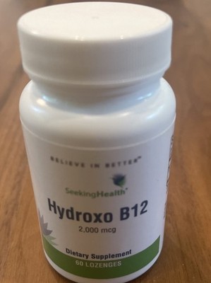 Seeking health hydroxo B12 2000 Mcg 60 Lozenges BRAND NEW & SEALED  