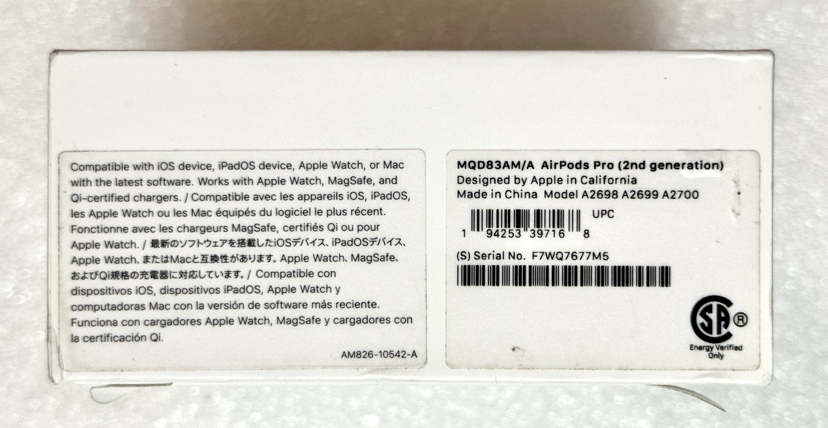 GENUINE Apple AirPods Pro 2 Wireless Earbuds (2nd Gen) w/MagSafe