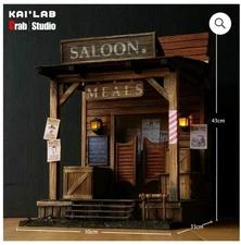 Crab Studio X KAI LAB 1/12 Scale Red Dead Redemption Saloon Diorama "NEW"