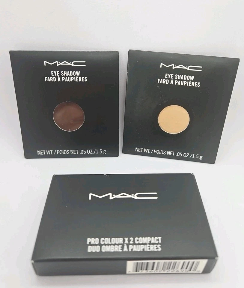 MAC M·A·C Eye Shadow Compact & Refills RICEPAPER & EMBARK New Boxed AUTHENTIC  - Image 3 of 3