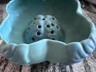 VNTG Van Briggle Art Pottery Vase Planter With Frog Turquoise Matte