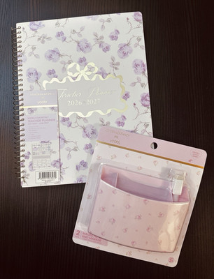 LoveShackFancy x Yoobi Target - Teacher Planner  BUNDLE with magnetic caddy