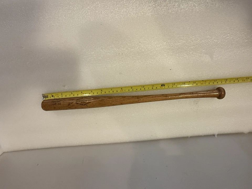 "PROMOCIÓN De colección 18"" Mini Detroit Tigers MLB Béisbol MADERA Bate ADIRONDACK STADIUM" Foto 3 de 4