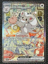 Cinccino ex 119/086 Mega Evolution Chaos Rising SIR Pokémon Card NM English