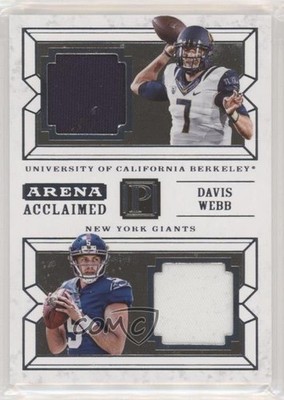 2017 Panini Pantheon Arena Acclaimed 64/75 Davis Webb #AA-WE 0r4