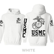 United States Marine Corps Hoodie   USMC 250th Birthday Hoodie, Semper Fi Hoodie
