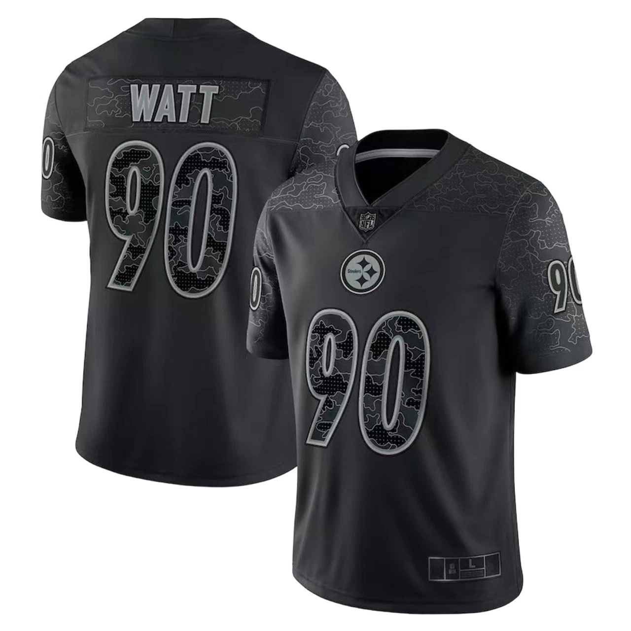 Men's Black RFLCTV Reflective Jersey