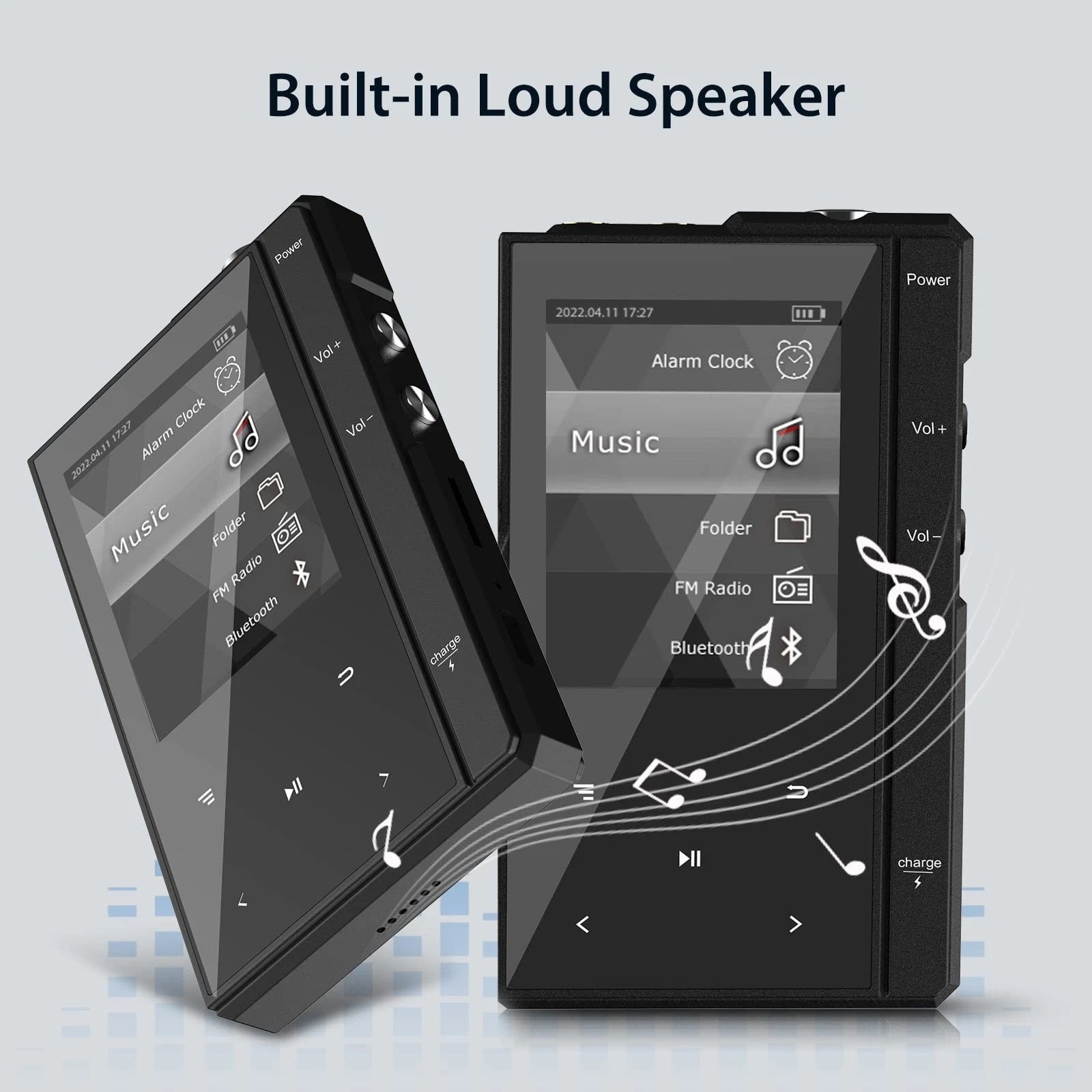 96GB MP3 Player with Bluetooth 5.0 – 90-Hour Battery Life Hi-Fi Music Player