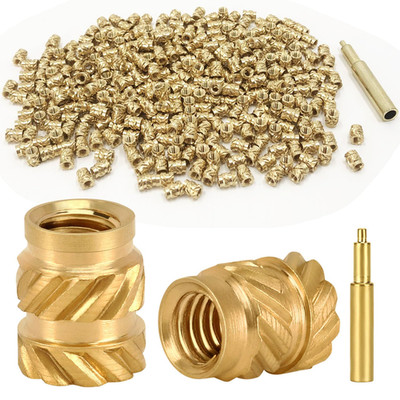 350 Pcs M3 Brass Heat Set Threaded Inserts Kit With Soldering Iron Tip Included