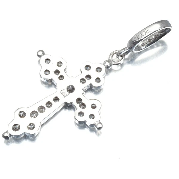 Auténtico Colgante Loree Rodkin Cruz Gótica Diamante Mediano Oro Blanco 18K 750 Foto 4 de 4