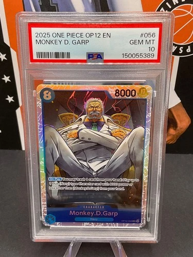 2025 One Piece English OP12-056 Monkey D. Garp PSA 10 GEM MINT