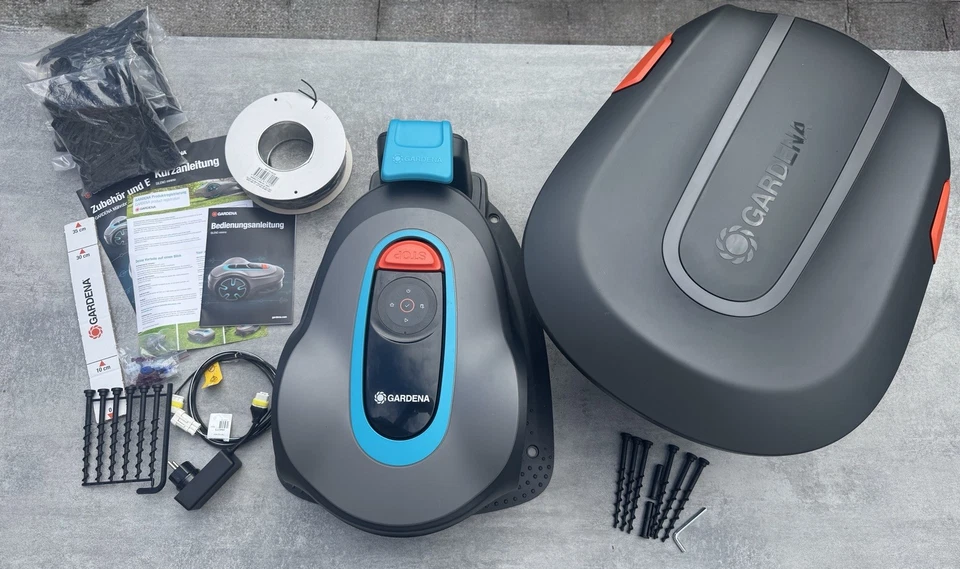 Gardena Sileno Minimo 250 M² Bluetooth Mähroboter Incl. Original Garage