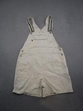 Vintage 90's Bum Equipment Shortalls Women's SZ L Khaki Y2K Adjustable Overalls
