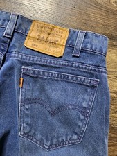 Vintage Levi's 560 Jeans USA Made Orange Tab Denim 33X30