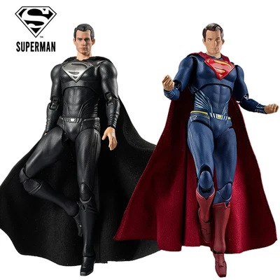 Justice League Black Superman Actionfigur Maßstab 1:9 Modell Geschenk Spielzeug