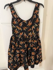 MIU MIU VINTAGE PRADA SILK BOW LIGHTING MINI DRESS SZ 40
