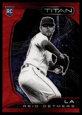 2022 Panini Chronicles Titan Ruby Wave #5 Reid Detmers Los Angeles Angels