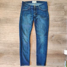 Hatch x Current Elliott Maternity Stiletto Jeans Womens 25 Dark Blue Stretch