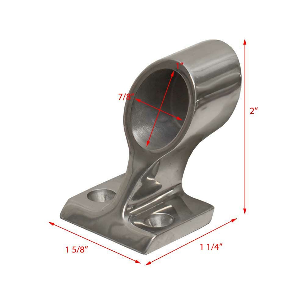 Boat Bow Stanchion End Cap | 7/8 Inch Polished Stainless Steel | eBay