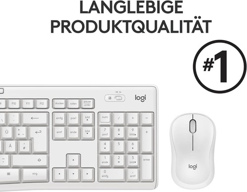 Logitech MK295 Silent Wireless Combo, QWERTZ German Layout - White White MK295 - Picture 8 of 8